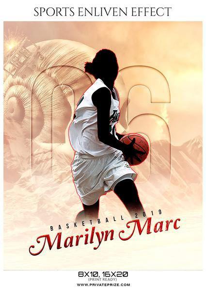 Marlyn Marc - Basketball Sports Enliven Effects Photography Template - PrivatePrize - Photography Templates