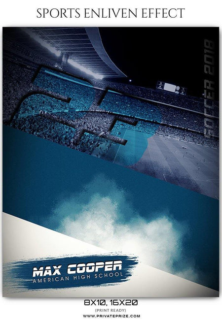 Max Cooper - Soccer Sports Enliven Effects Photography Template - PrivatePrize - Photography Templates