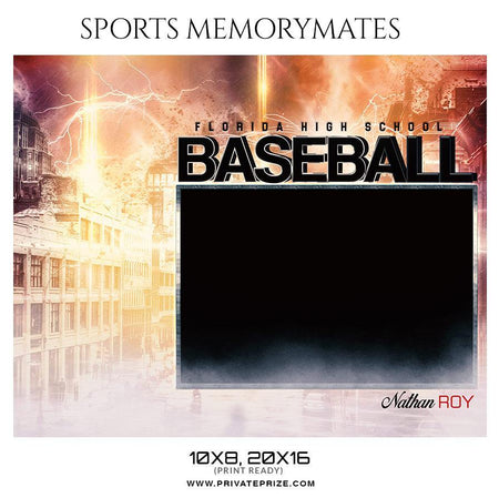 Nathan Roy - Baseball Memory Mate Photoshop Template - PrivatePrize - Photography Templates