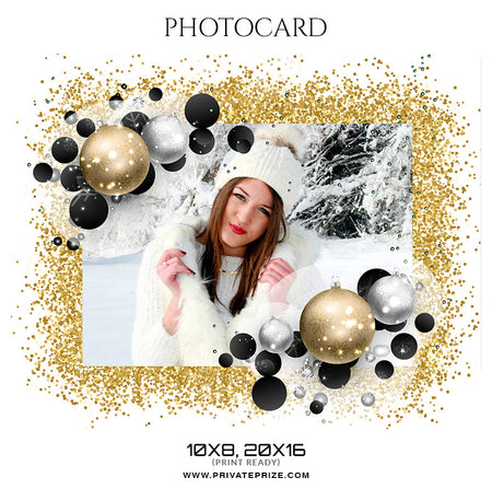 Christmas - Photo card - Photography Photoshop Template