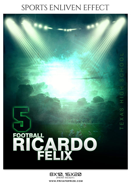 RICARDO FELIX-FOOTBALL - SPORTS ENLIVEN EFFECT - Photography Photoshop Template