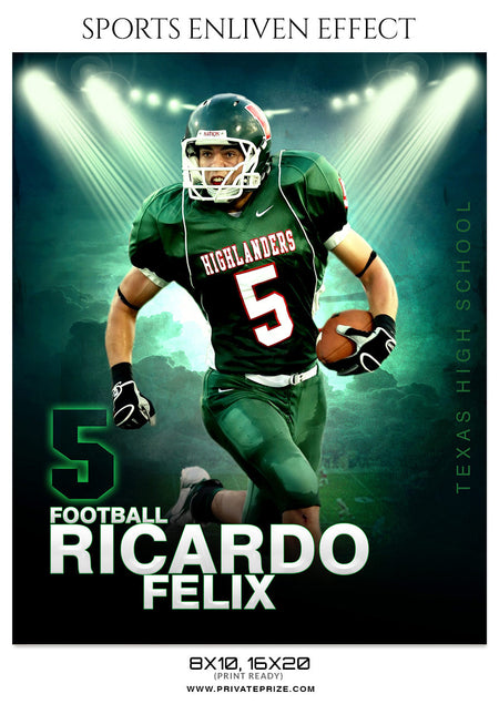 RICARDO FELIX-FOOTBALL - SPORTS ENLIVEN EFFECT - Photography Photoshop Template