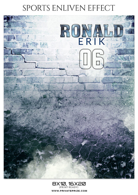 RONALD-ERIK-FOOTBALL- SPORTS ENLIVEN EFFECT - Photography Photoshop Template