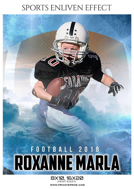 Roxanne Marla - Football Sports Enliven Effect Photography Template - PrivatePrize - Photography Templates