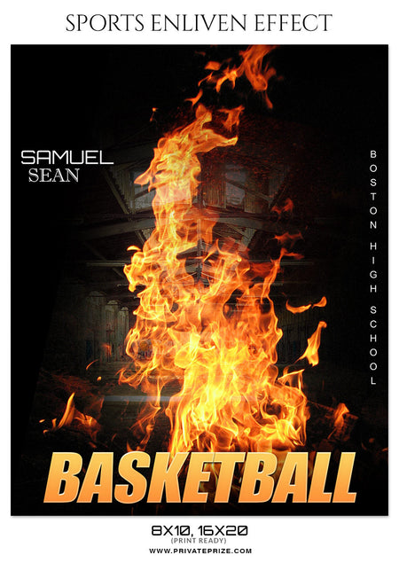 SAMUEL SEAN- BASKETBALL SPORTS PHOTOGRAPHY - Photography Photoshop Template