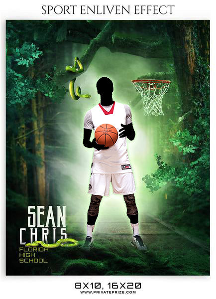 SEAN CHRIS-BASKETBALL- SPORTS ENLIVEN EFFECT - Photography Photoshop Template