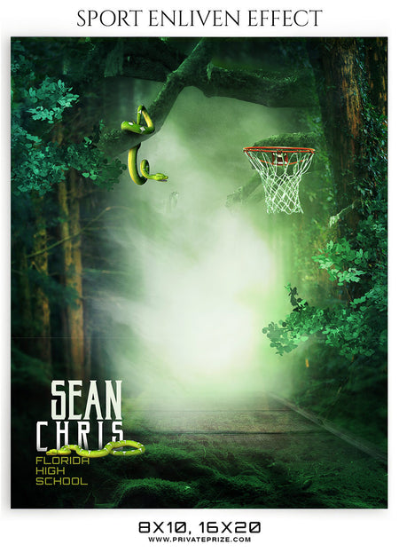 SEAN CHRIS-BASKETBALL- SPORTS ENLIVEN EFFECT - Photography Photoshop Template