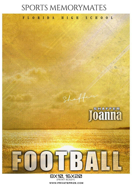 Shaffer Joanna - Football Memory Mate Photoshop Template - PrivatePrize - Photography Templates