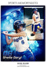 Sheila Daryl - Softball Sports Memory Mates Photography Template - Photography Photoshop Template