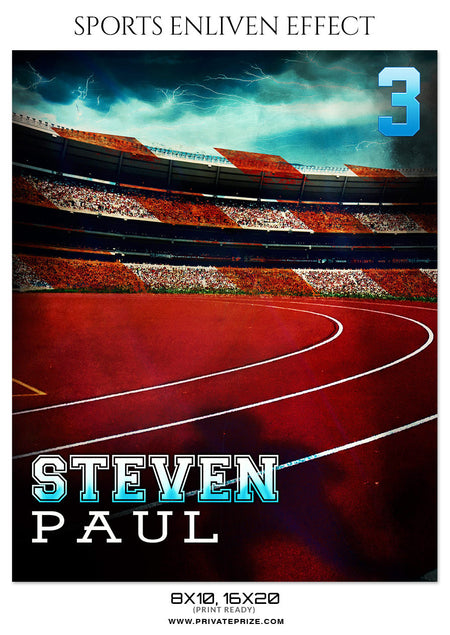 STEVEN PAUL-ATHLETES- ENLIVEN EFFECTS - Photography Photoshop Template