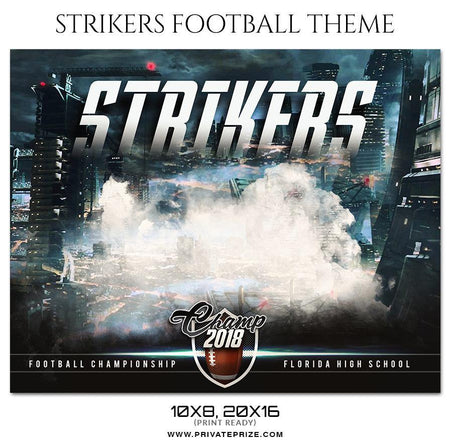 Strikers - Football Themed Sports Photography Template - PrivatePrize - Photography Templates