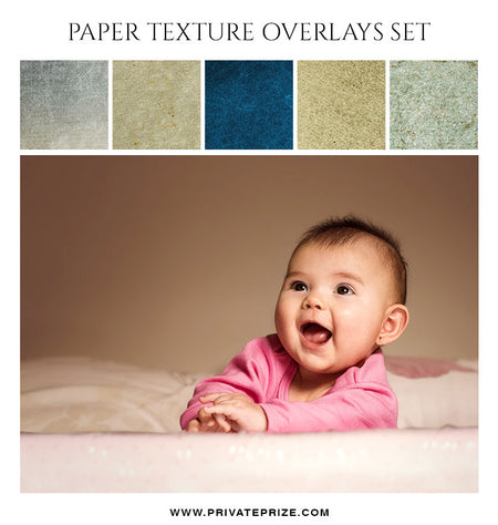 Paper Texture Overlay Set - Photography Photoshop Template