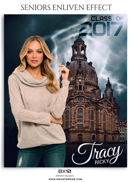 Tracy Ricky- Senior Enliven Effects - Photography Photoshop Template