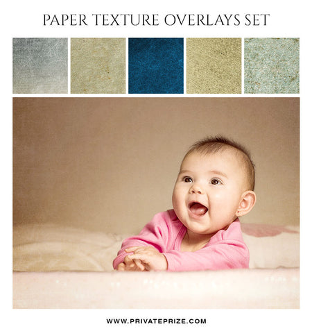 Paper Texture Overlay Set - Photography Photoshop Template