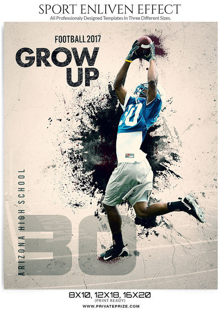 Grow Up- Enliven Effects - Photography Photoshop Template