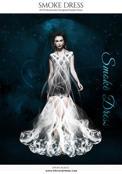 Smoke-Dress-Illusion - Photography Photoshop Template