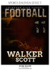 Walker Scott - Football Sports Enliven Effects Photography Template - Photography Photoshop Template