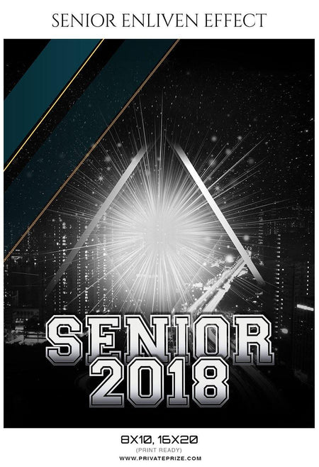 Senior 2018 - Senior Enliven Effect Photography Template - PrivatePrize - Photography Templates