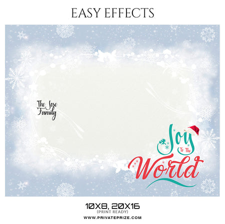 The Jose family - Christmas Easy Effects - Photography Photoshop Template