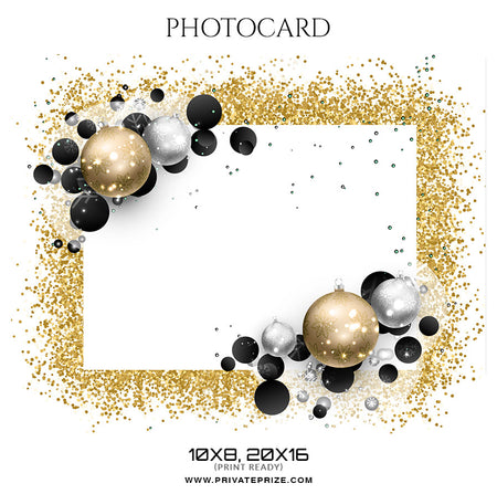 Christmas - Photo card - Photography Photoshop Template