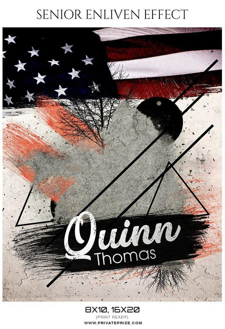 Quinn Thomas - Senior Enliven Effect Photography Template - PrivatePrize - Photography Templates