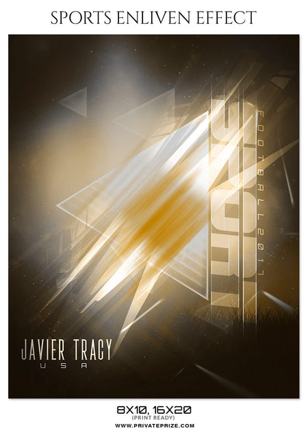 Javier Tracy Football Sports Photography - Enliven Effects - Photography Photoshop Template