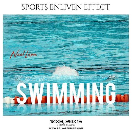 Neal Leon - Swimming Sports Enliven Effect Photography Template - PrivatePrize - Photography Templates