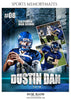 DUSTIN DAN FOOTBALL SPORTS MEMORY MATE - Photography Photoshop Template