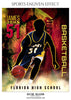 James Jhon Basketball Enliven Effects Sports Photoshop Template - Photography Photoshop Template