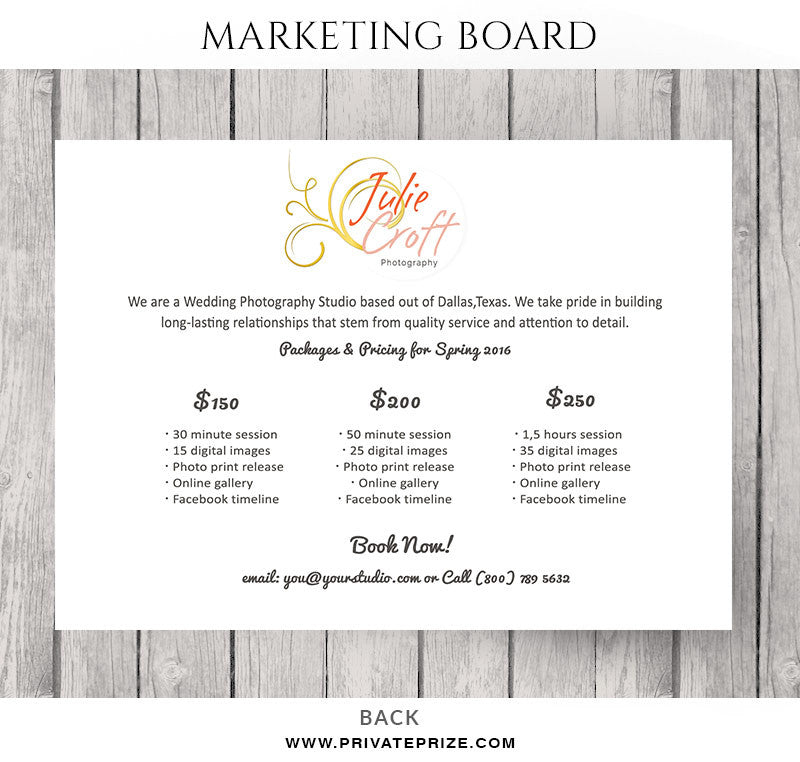 Spring Mini Session Flyer Template for Photographers