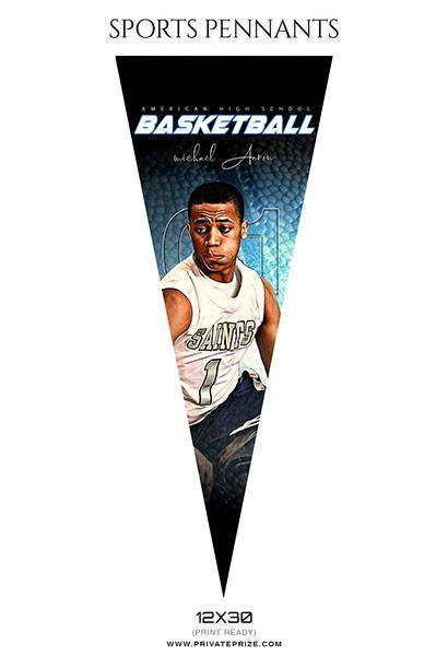 Pennants Sports Photography Photoshop Templates