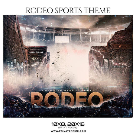 Rodeo - Themed Sports Photography Template - PrivatePrize - Photography Templates